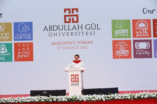 AGÜ Rektörü Prof. Dr. Cengiz Yılmaz Mezuniyet Töreninde Konuştu